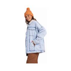 Quiksilver Hiker Denim Jacket for Women, Light Wash, bcf_hi-res