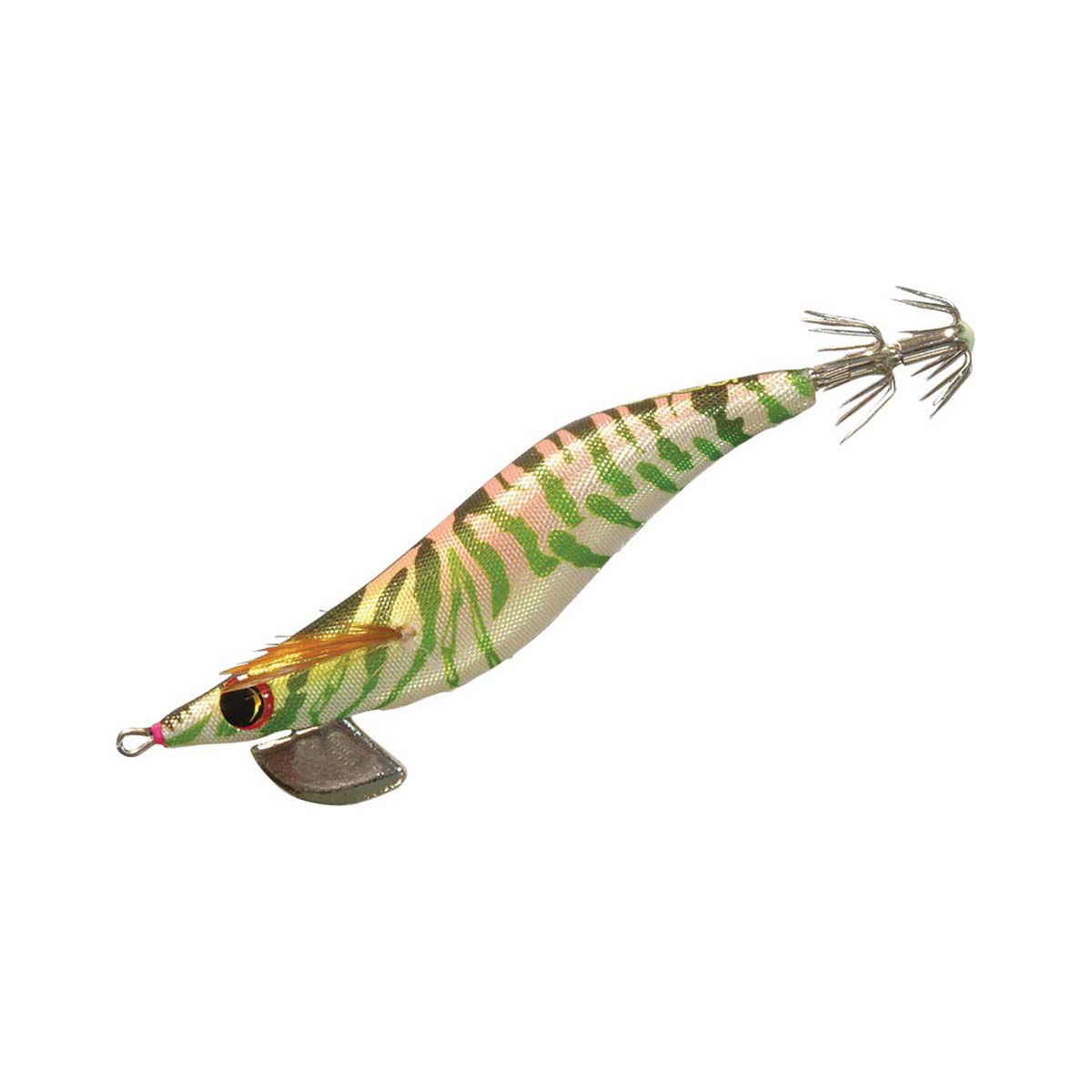 Asari Tiger Prawn Squid Jig Lure 3.5 Green, Green, bcf_hi-res