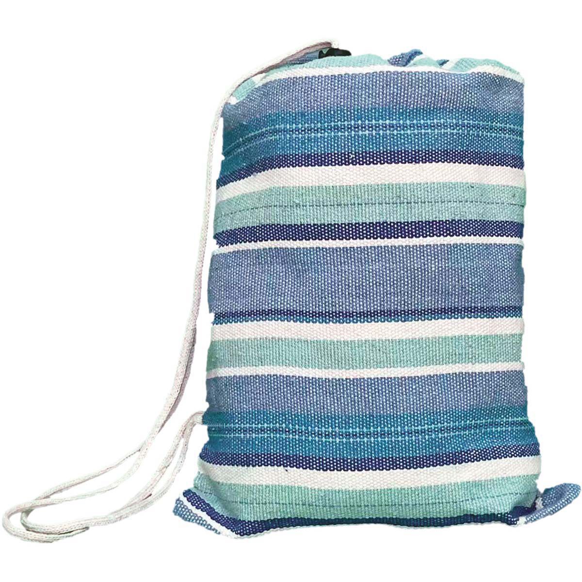 Wanderer Seafoam Stripe Double Hammock BCF