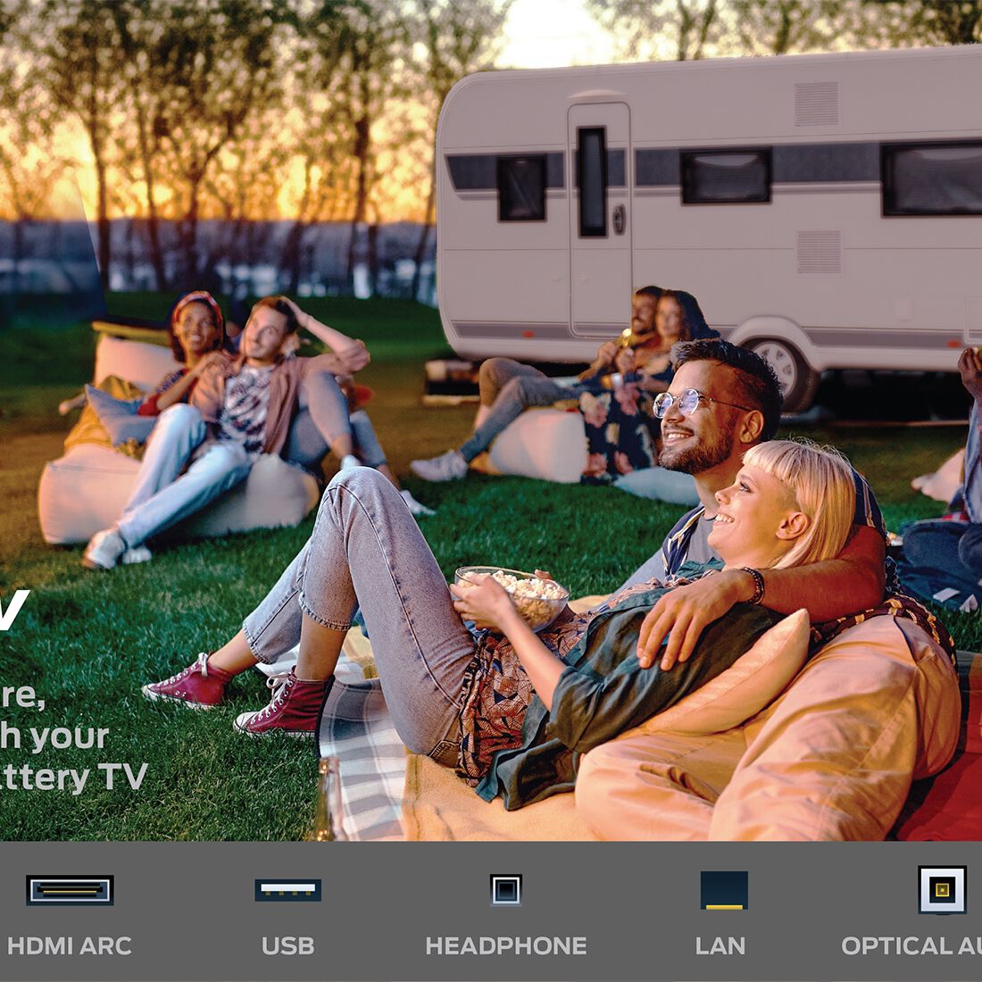 Monster 32" HD LED Smart TV 12/240V with Built-In Battery, , bcf_hi-res