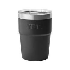 YETI® Rambler® Stackable Cup 16 oz (473ml) Black, Black, bcf_hi-res
