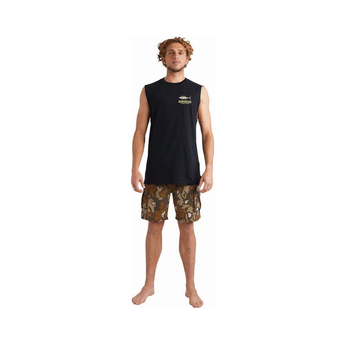 Quiksilver Men's Slack Tide Muscle Tank Black S, Black, bcf_hi-res