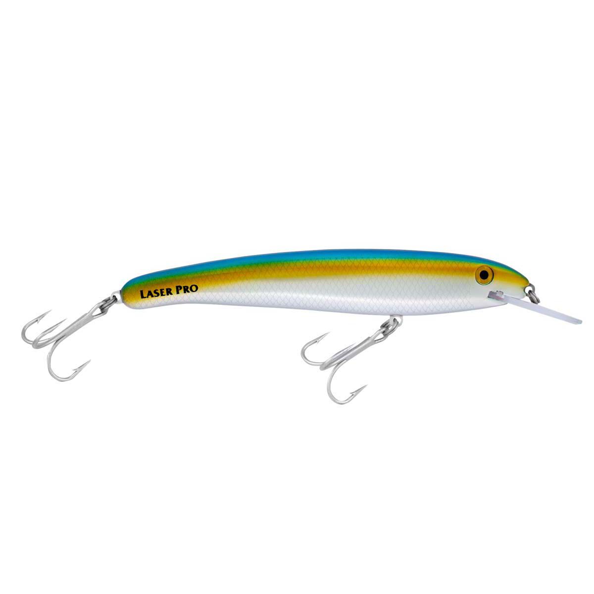Halco Laser Pro X Deep Diver Hard Body Lure 190mm Chrome Blue Gold, Chrome Blue Gold, bcf_hi-res