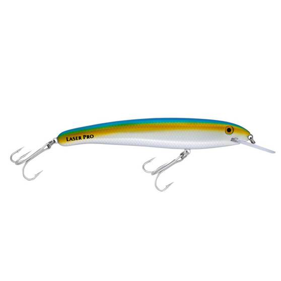 Halco Laser Pro X Deep Diver Hard Body Lure 190mm Chrome Blue Gold, Chrome Blue Gold, bcf_hi-res