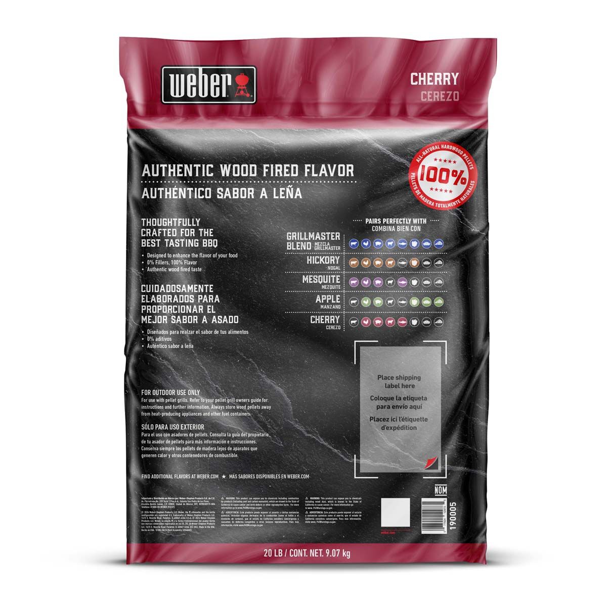 Weber Cherry Blend Hardwood Smoking Pellets, , bcf_hi-res