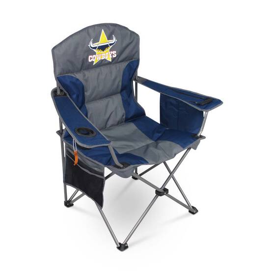 NRL North Queensland Cowboys Camp Chair 130kg, , bcf_hi-res