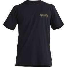 Quiksilver Men’s South Side Short Sleeve Tee, Black, bcf_hi-res
