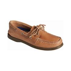 Sperry Women's Authentic Original 2-Eye Leather Boat Shoe Tan 6, Tan, bcf_hi-res