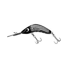 Predatek Boomerang Deep 80mm Hardbody Lure Black Beetle, Black Beetle, bcf_hi-res