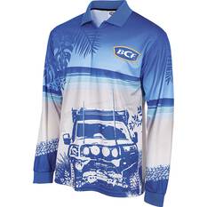 BCF Men’s Beach 4WD Fishing Shirt, Blue, bcf_hi-res