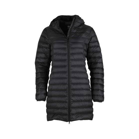 Macpac Women's Uber Light Long Jacket, Black, bcf_hi-res