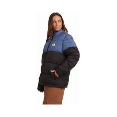 Quiksilver Flaming Puffer Jacket for Women, Black, bcf_hi-res
