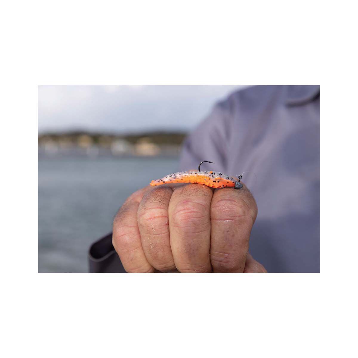 Berkley Gulp! Shrimp Soft Plastic Lure 2in Camo, Camo, bcf_hi-res