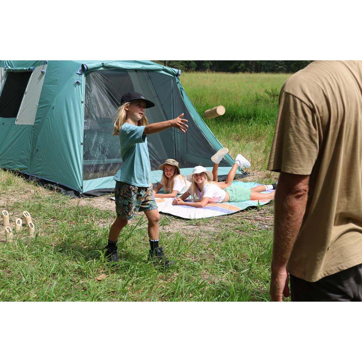 earth by Wanderer&reg; Sunset Recycled Fabric Picnic Blanket, , bcf_hi-res