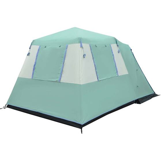 earth by Wanderer® Mataranka Recycled Material Instant Tent 6 Person, , bcf_hi-res