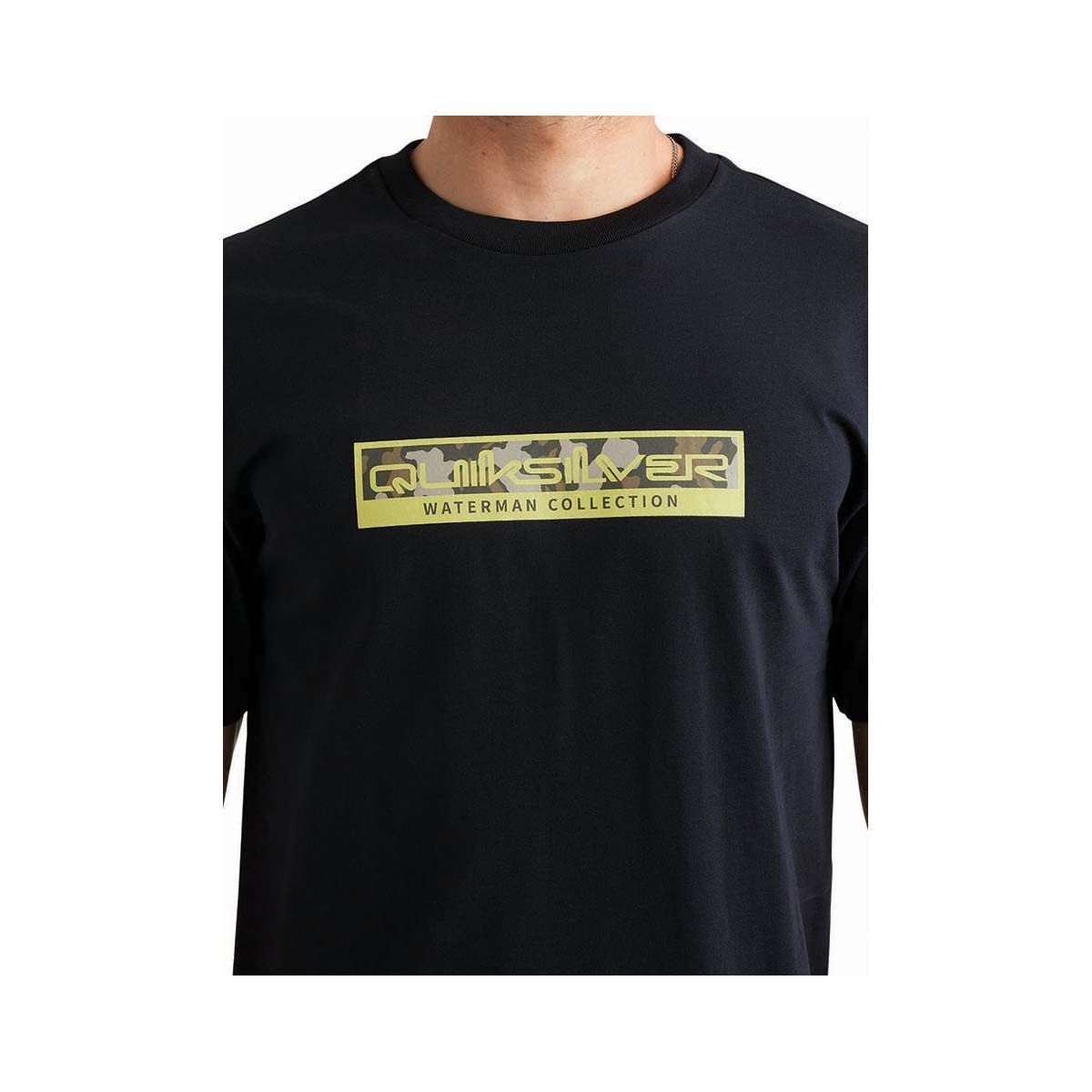 Quiksilver Men's Camouflage Short Sleeve Tee, Black, bcf_hi-res