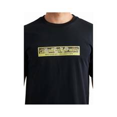 Quiksilver Men's Camouflage Short Sleeve Tee, Black, bcf_hi-res