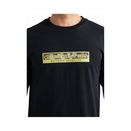 Quiksilver Men's Camouflage Short Sleeve Tee, Black, bcf_hi-res