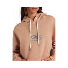Quiksilver Align Fleece Hoodie for Women, Praline, bcf_hi-res