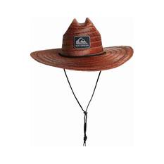 Quiksilver Waterman Men's The Tier Straw Hat Dark Brown S / M, Dark Brown, bcf_hi-res