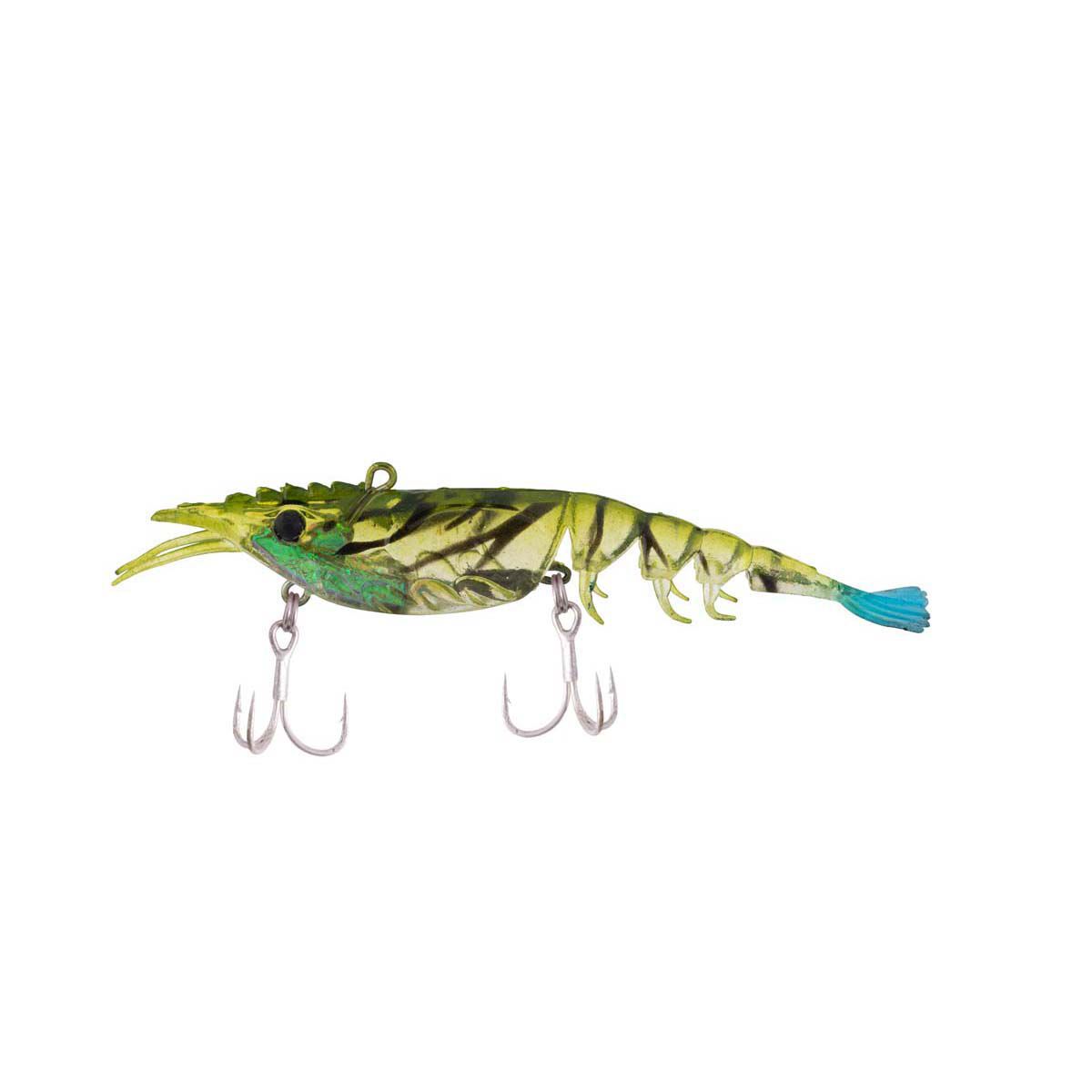 Berkley Shimma Shrimp Soft Vibe Lure 85mm Blue Tail Shrimp, Blue Tail Shrimp, bcf_hi-res