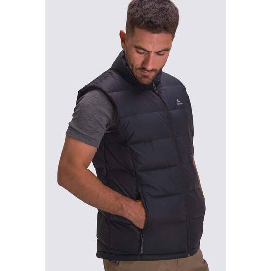 Macpac Men's Halo Down Puffer Vest V2, Black, bcf_hi-res