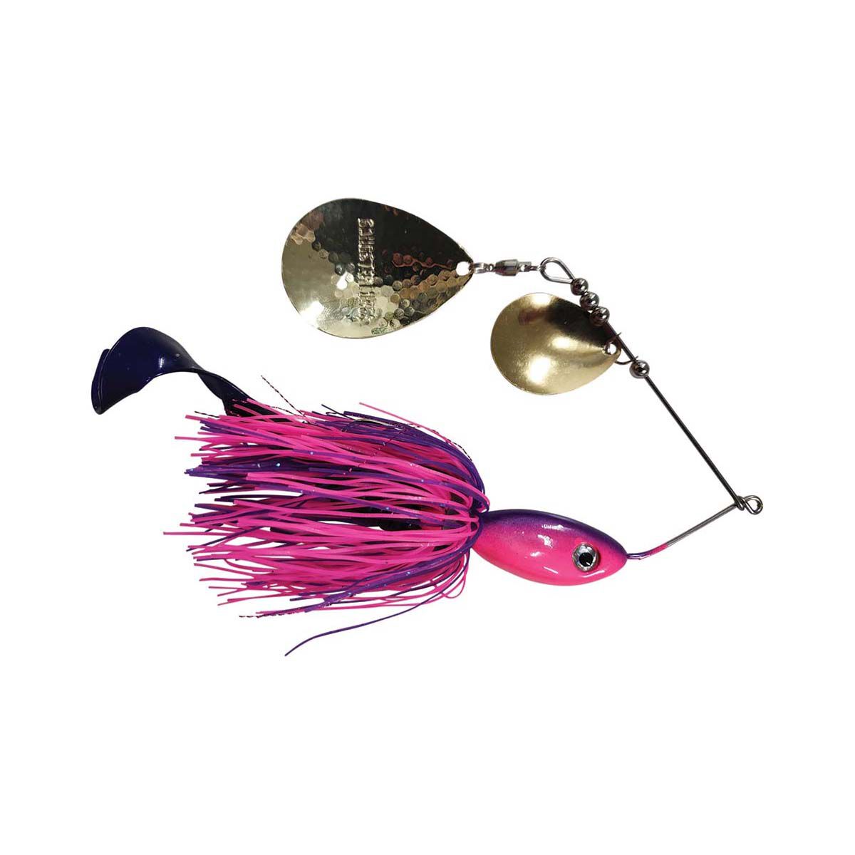 Gangster Dam Buster Spinner Bait Lure Nickel 2.5oz Pink Purple, Pink Purple, bcf_hi-res