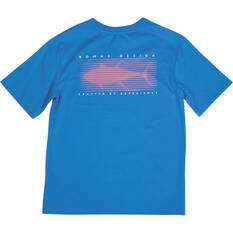 Nomad Women’s Fine Lines Short Sleeve Tee, Indigo, bcf_hi-res