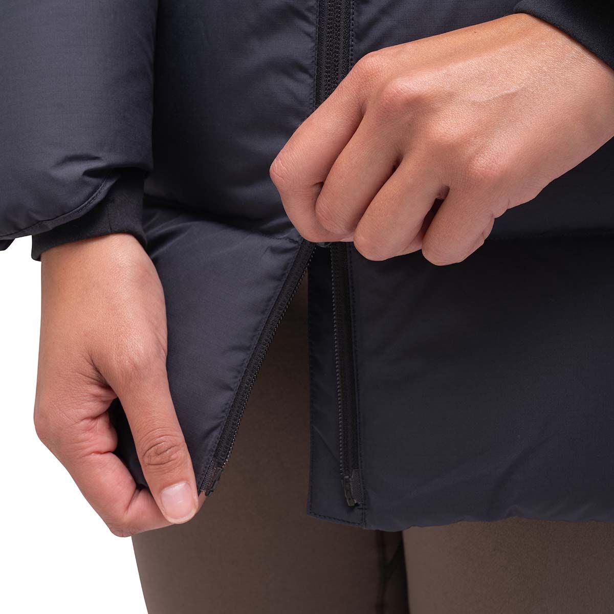 Macpac Women&rsquo;s Aurora Hooded Down Coat V5, Black, bcf_hi-res