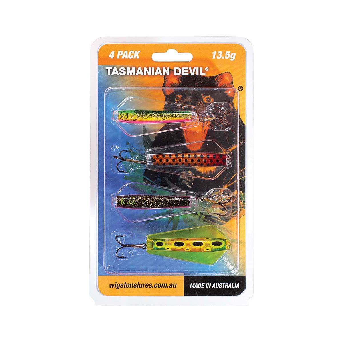 Wigston Tassie Devil Hard Body Lure 13.5g Assorted, Assorted, bcf_hi-res