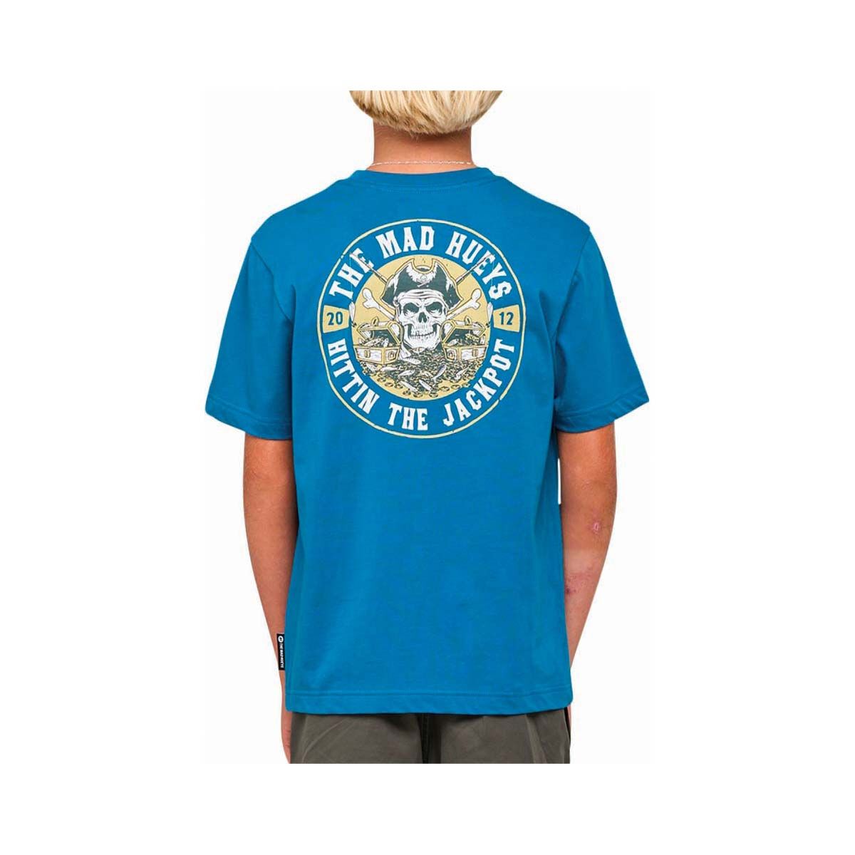 The Mad Hueys Youth Hittin&rsquo; The Jackpot Short Sleeve Tee Dark Cobalt 8, Dark Cobalt, bcf_hi-res