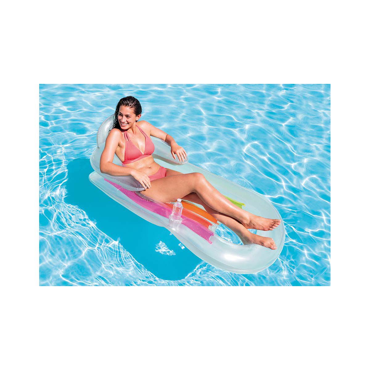 Intex inflatable king hotsell kool pool lounge
