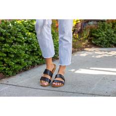 REEF Women’s Cushion Vista Sandals, Black/Natural, bcf_hi-res