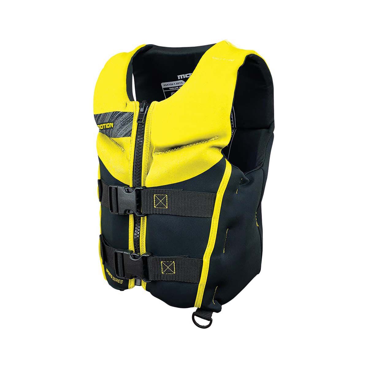 Motion Youth Neo Sport Level 50 PFD Yellow, Yellow, bcf_hi-res