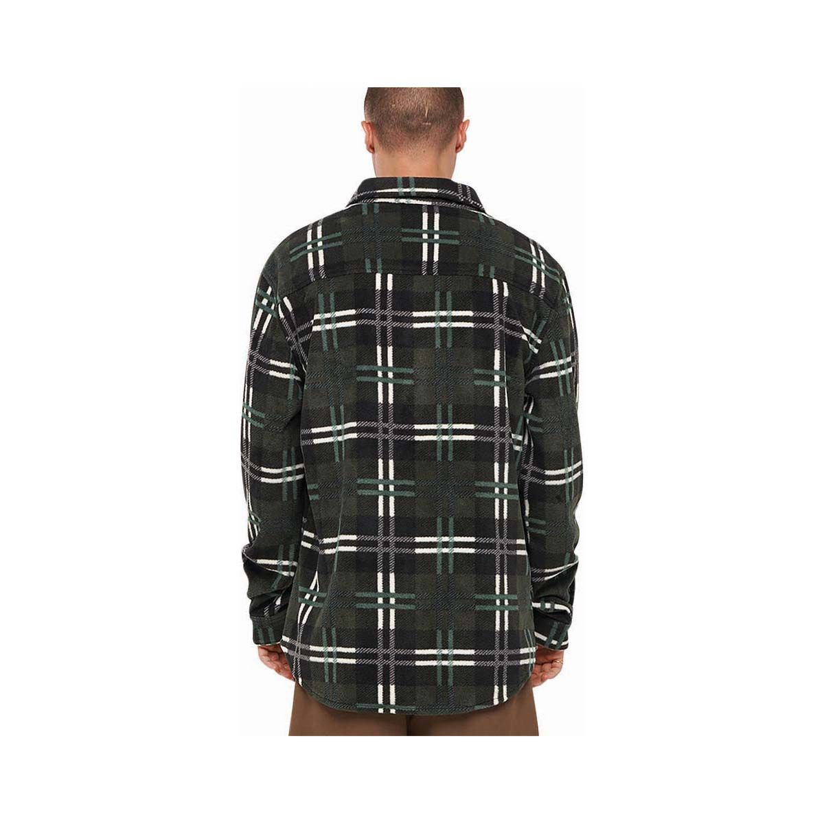 The Mad Hueys Men&rsquo;s Skeleton Paradise Shacket Oil Green M, Oil Green, bcf_hi-res