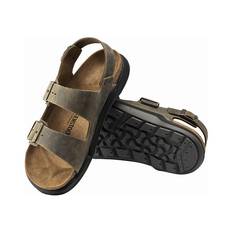 Birkenstock Men's Milano Cross Town Sandals, Faded Khaki/Oiled, bcf_hi-res