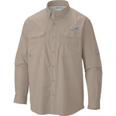 Columbia Men's Blood and Guts Long Sleeve Shirt, Fossil, bcf_hi-res