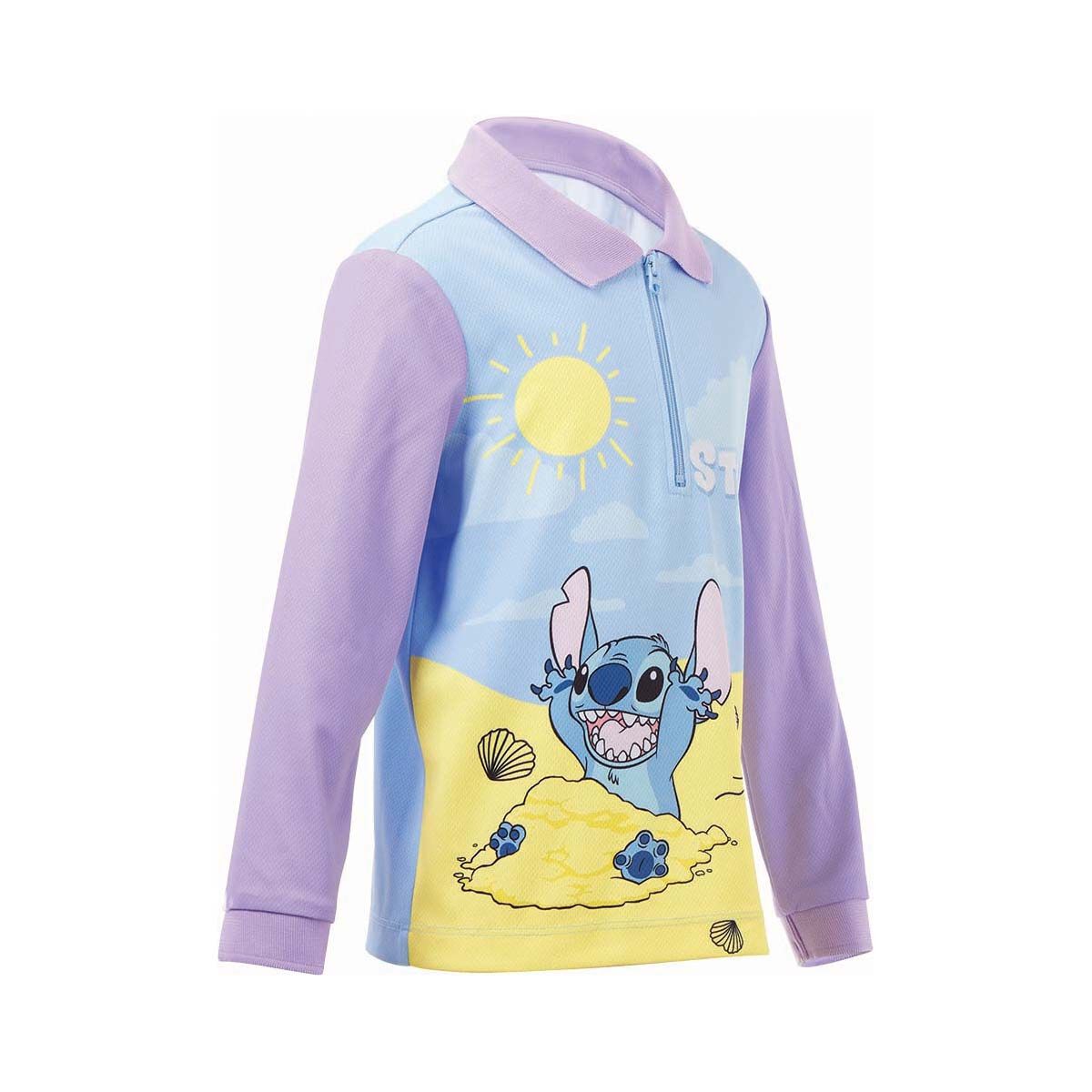 Lilo and Stitch Kids&rsquo; Fishing Shirt, Purple, bcf_hi-res