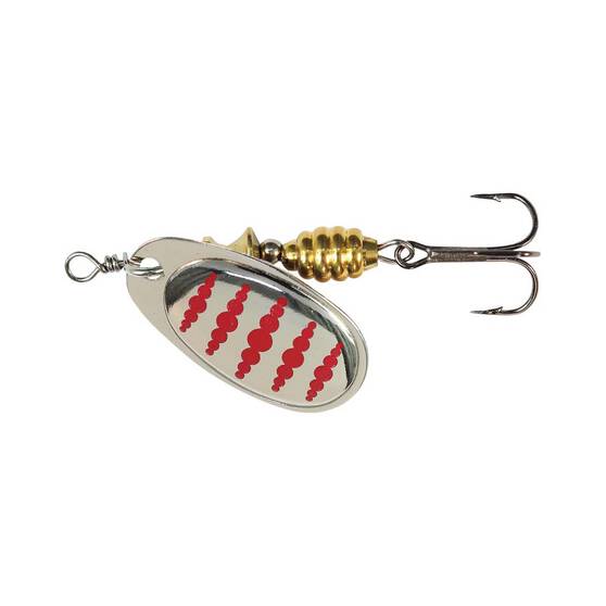TT Fishing Spintrix Spinner Lure Size 2 Silver Red Dots, Silver Red Dots, bcf_hi-res