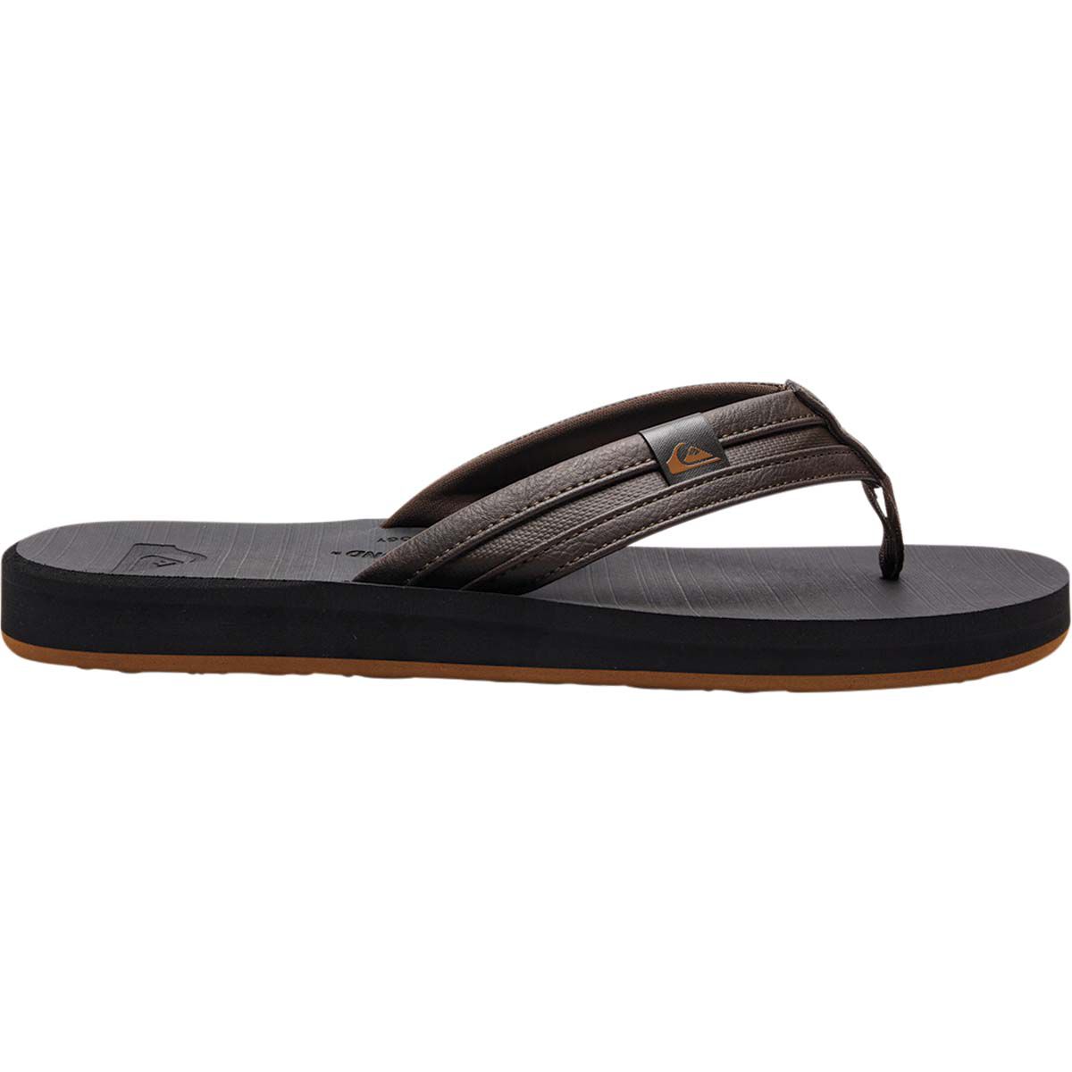 Quiksilver Carver Swish Men's Thongs, Brown, bcf_hi-res