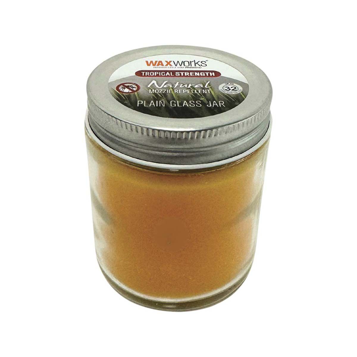 Waxworks Glass Jar Tropical Strength Citronella Candle, , bcf_hi-res