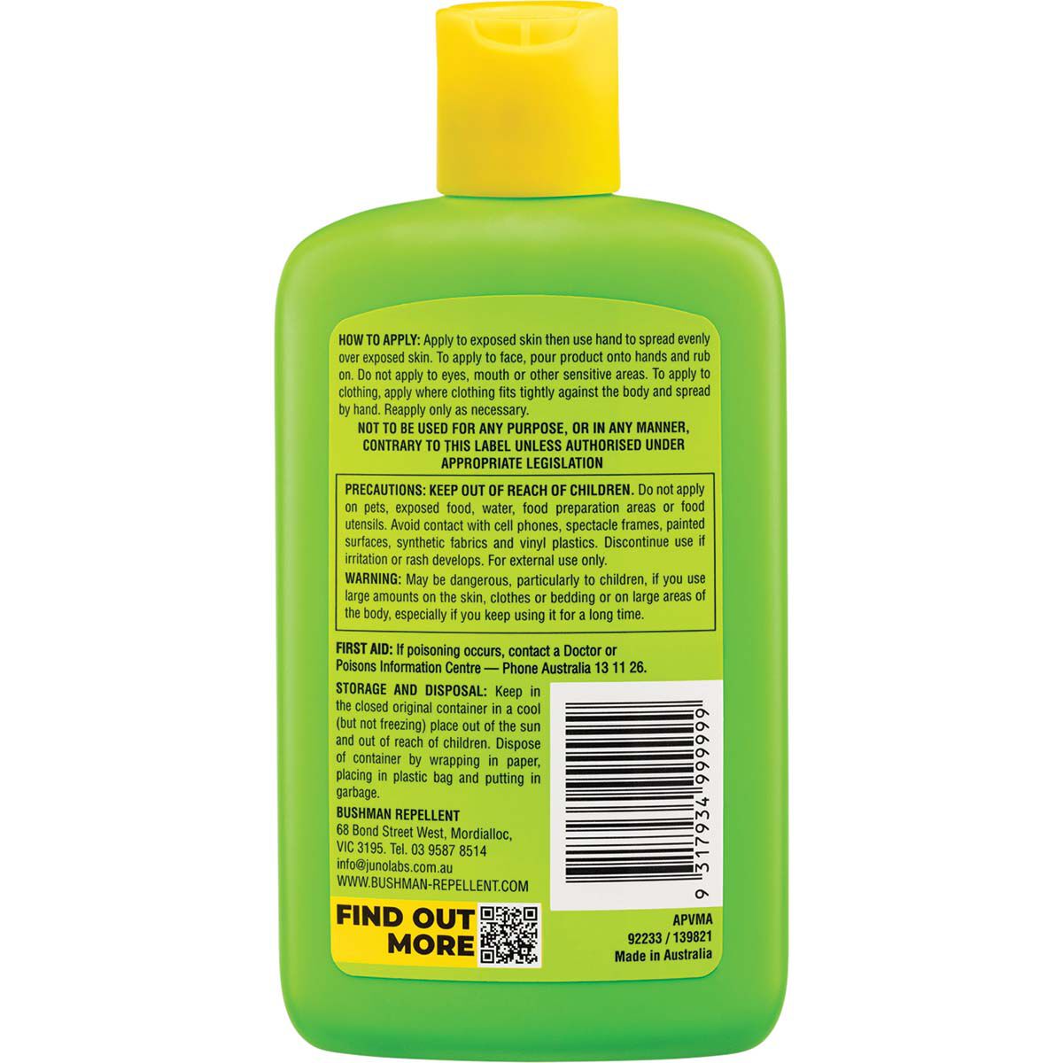 Bushman Repellent Fragrance Free Lotion 175ml, , bcf_hi-res