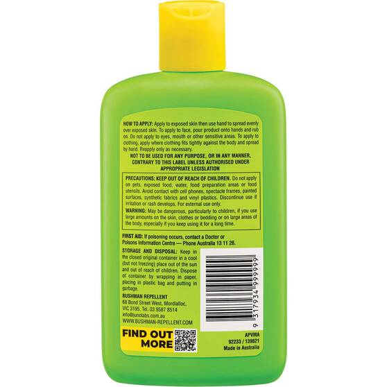 Bushman Repellent Fragrance Free Lotion 175ml, , bcf_hi-res