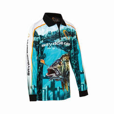 Savage Gear Youth Bream Sublimated Polo, Green, bcf_hi-res