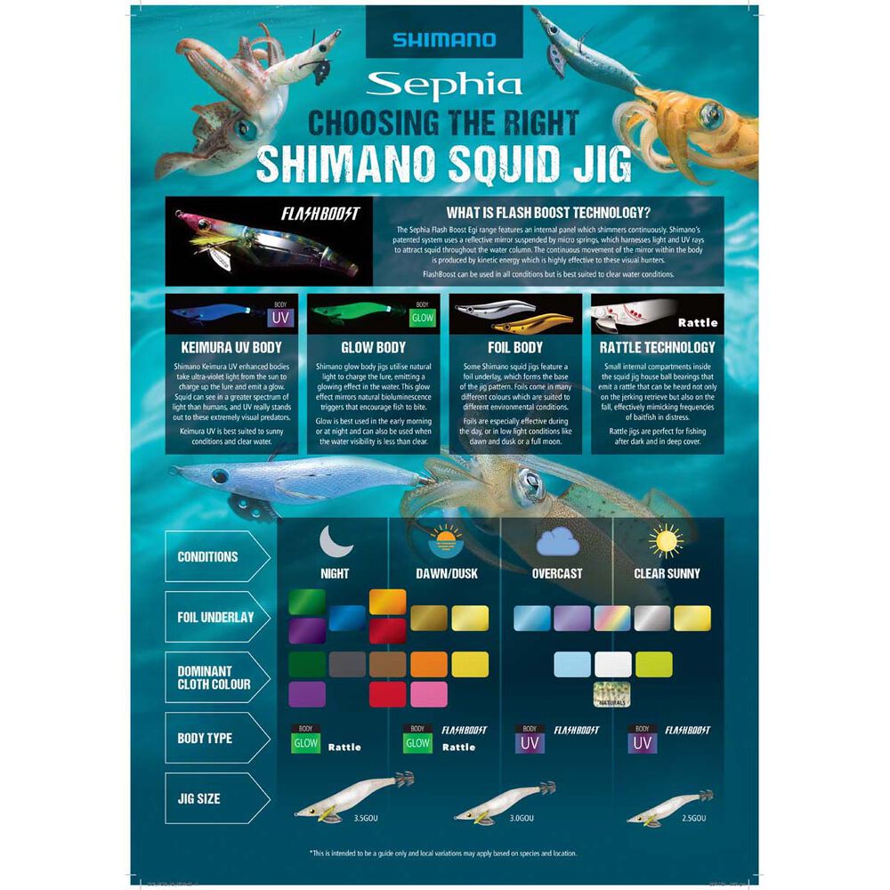 Shimano Sephia Flash Boost Squid Jig Orange