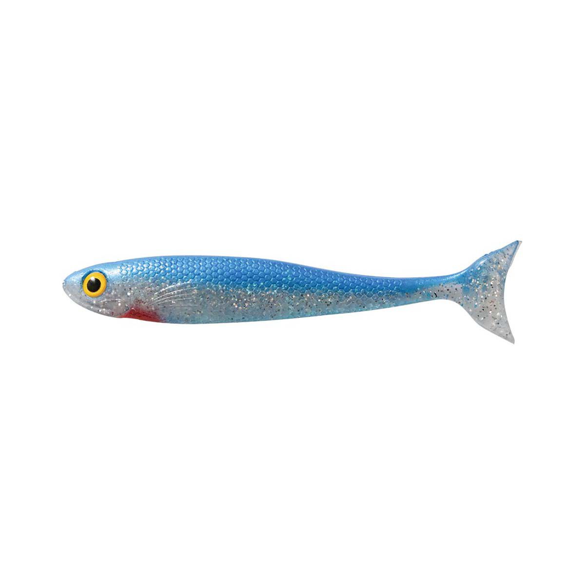 Bite Me Barra Wedgies Soft Plastic Lure 5in Blue Flash BCF