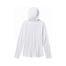 YETI® Women’s Hooded Ultra Lightweight Sunshirt White XS, White, bcf_hi-res