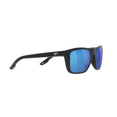 Costa Mainsail Men's Polarised Sunglasses Matte Black with Blue Lens, , bcf_hi-res