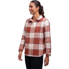 Macpac Women's Hudson Overshirt, Maple Syrup Plaid, bcf_hi-res