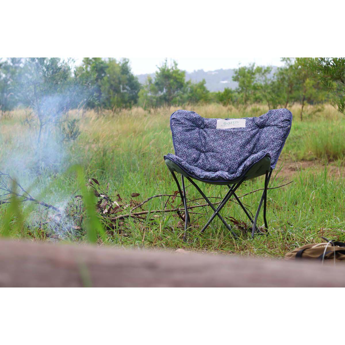 earth by Wanderer&reg; REPREVE&reg; Recycled Fabric Half Moon Chair 120kg, , bcf_hi-res